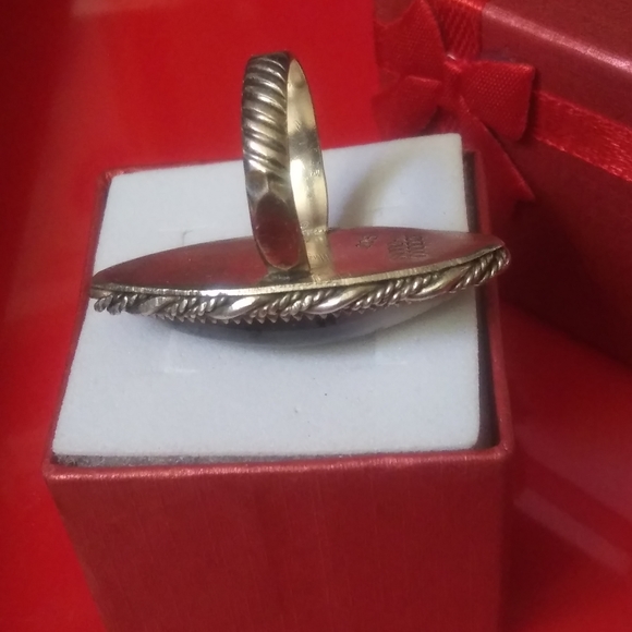 Vtg Stone Cooper Sterling/925 Ring NWOT! - Picture 3 of 4